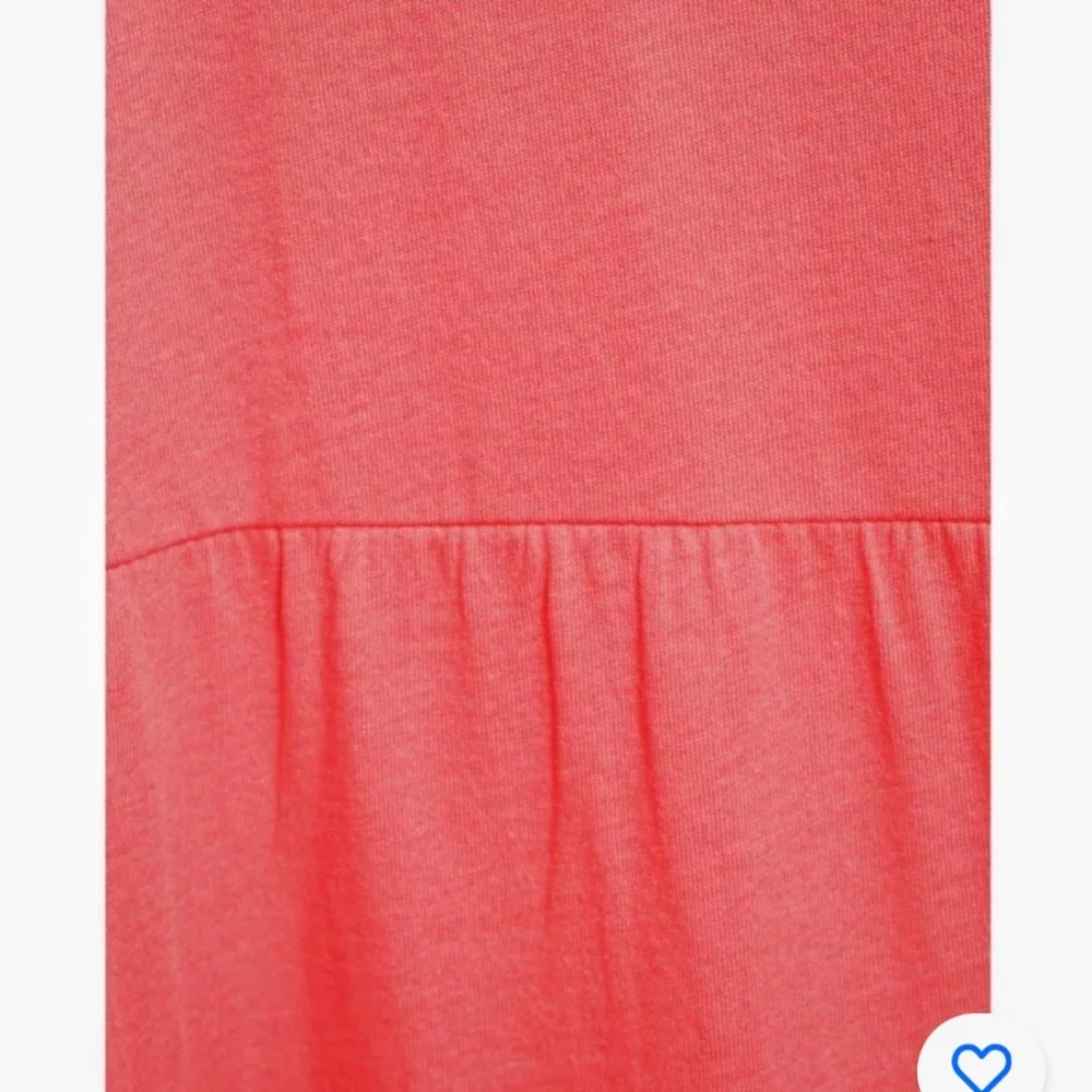 Time and Tru Orange Knit Flutter SleeveTiered Dress Large (12-14) NEW - Picture 6 of 8